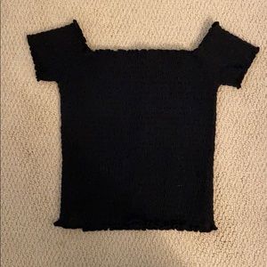 Hollister Off-The-Shoulder Black Tube Top